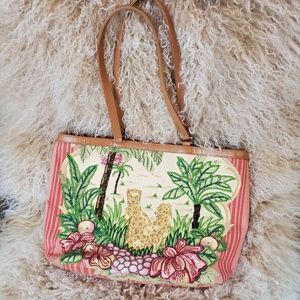 Isabella Fiore Embellished Tropical Purse